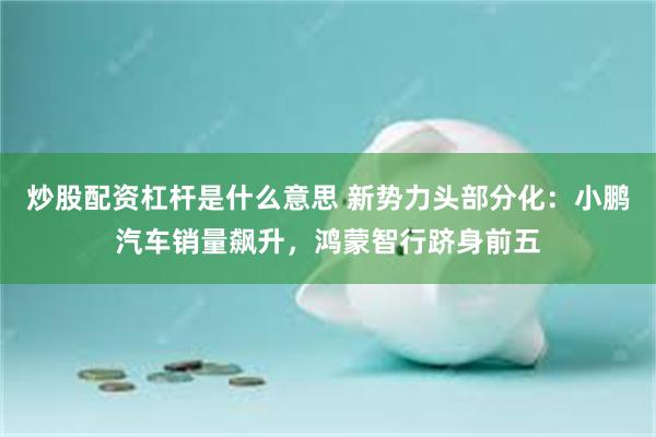 炒股配资杠杆是什么意思 新势力头部分化：小鹏汽车销量飙升，鸿蒙智行跻身前五
